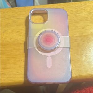 Irridescent Phone Case with PopSocket